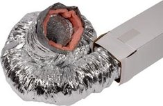 Geïsoleerde flexibele aluminium laminaatslangen ISOFLEX 25 102 mm Geïsoleerde flexibele aluminium laminaatslangen ISOFLEX 25 102 mm